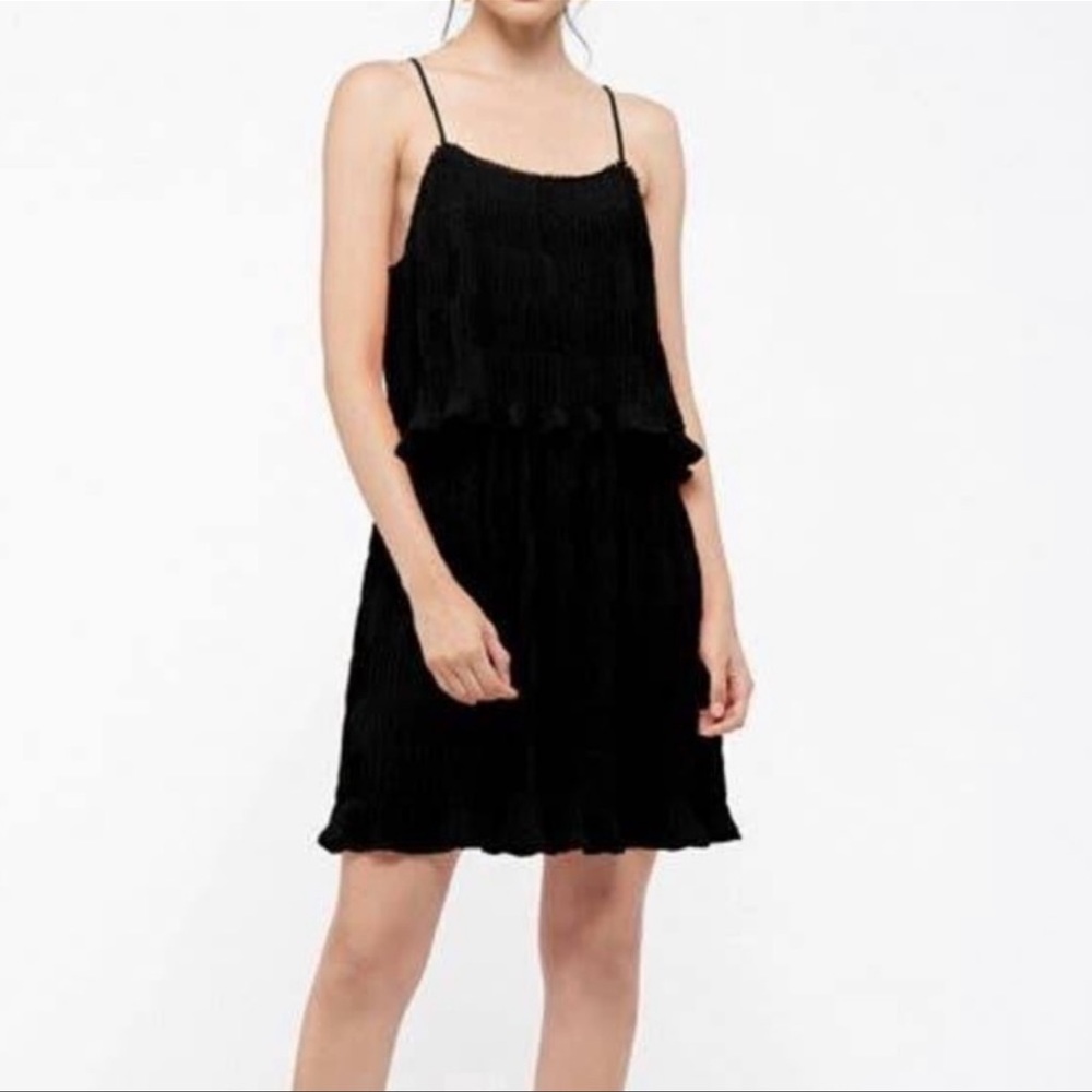 A cute and classic chiffon Zara black dress